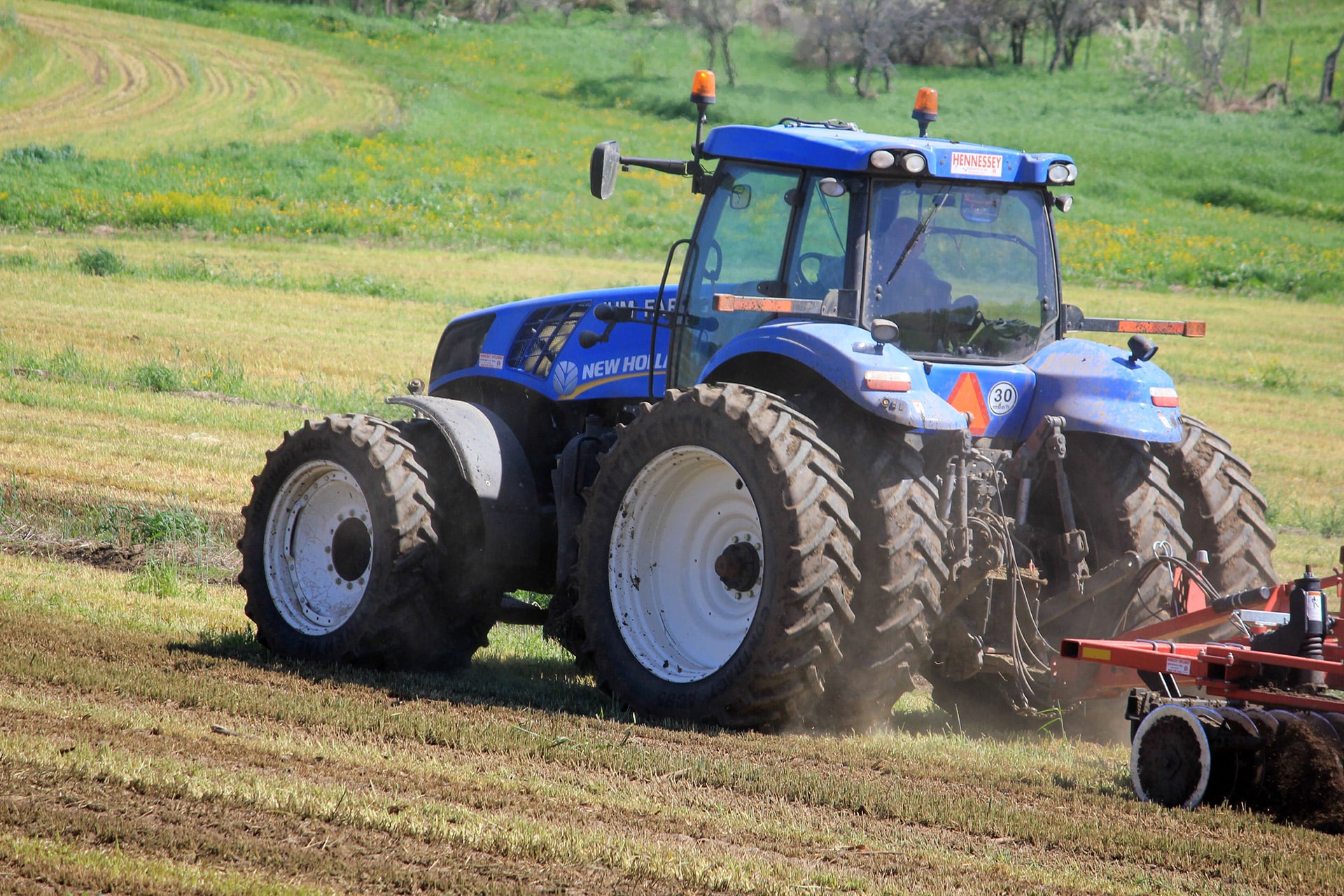 Tractor On Farm