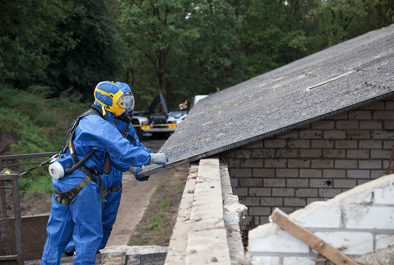 Asbestos roof image - removal